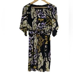 Taylor abstract‎ dress watercolor size 6 hidden back zipper